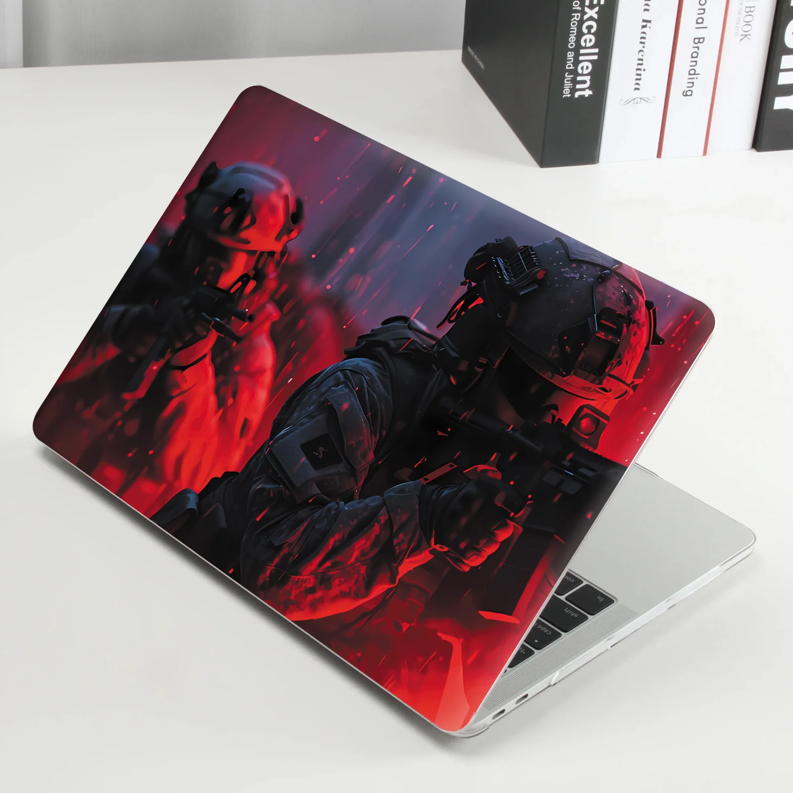 

Набор из 2-делеевых защитных пленок для ноутбуков, военный дизайн, чехол для ноутбука, самоклеящаяся съемная отделка.