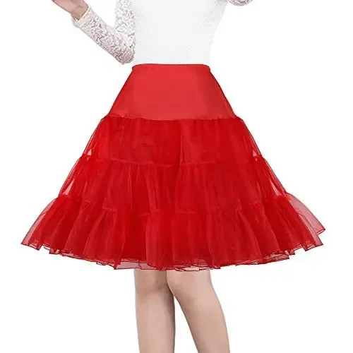 

Women's 50s Vintage Petticoat 26" Crinoline Rockabilly Tutu Skirt Slip