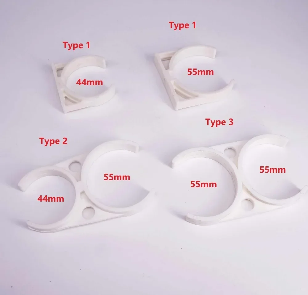 5pcs I/D 44mm 55mm Holder Membrane Housing Clip Clamp Hold Filter Aquarium Reverse Osmosis RO Water Drinking Purifier