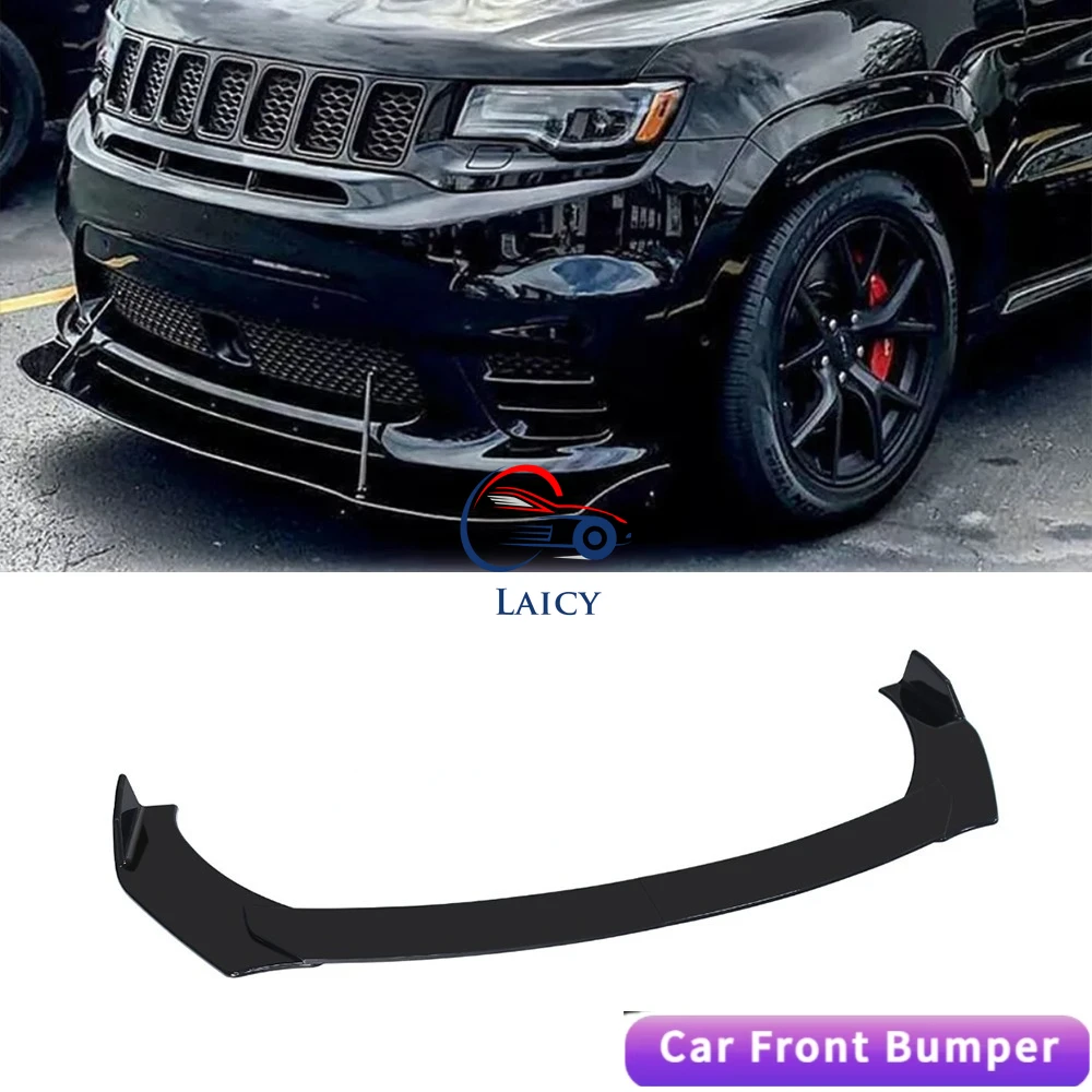 

LAICY For J-eep Compass 2007-2023 Car Front Bumper Lip Chin Spoiler Splitter Body Kit Protector Cover Guard Deflector Black