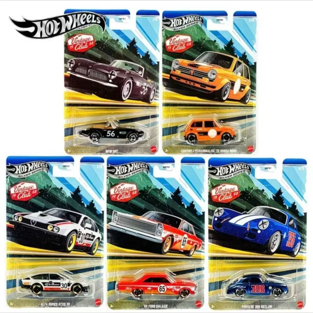 

Hot Wheels Cars Vintage Club Porsche 356 Outlaw BMW 507 1/64 Metal Diecast Model Collection Toy Vehicles HRT81