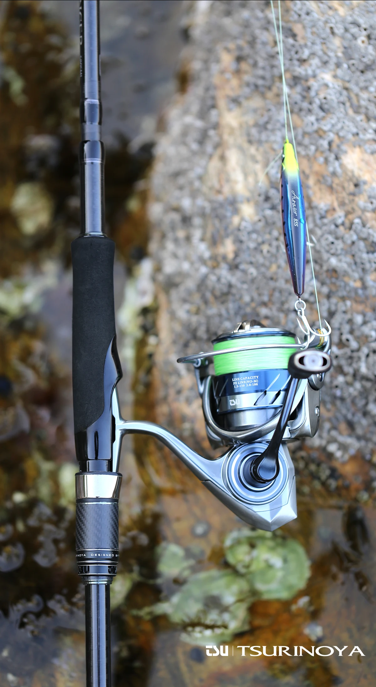 TSURINOYA METAL Spinnrolle MERLIN 1000 C2000S 165g Baitcast-Rolle ULTRALEICHT & VIELSEITIG Salzwasser-Bass-Hechtrolle – Detail 9