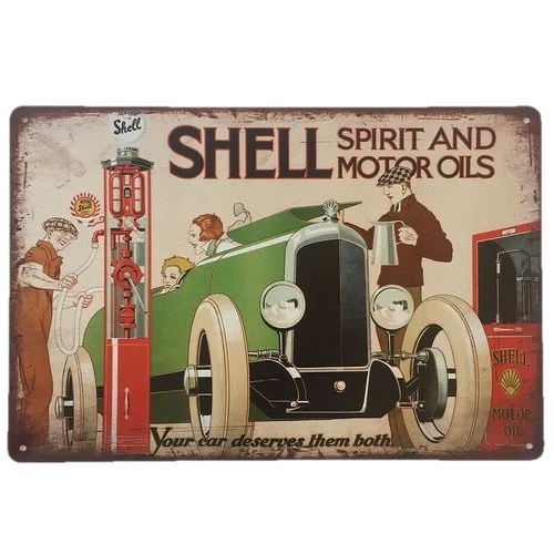 Spirit Tin Sign  - Petrol Oil Garage Man Cave Metal Wall Plaque --Tin Sign