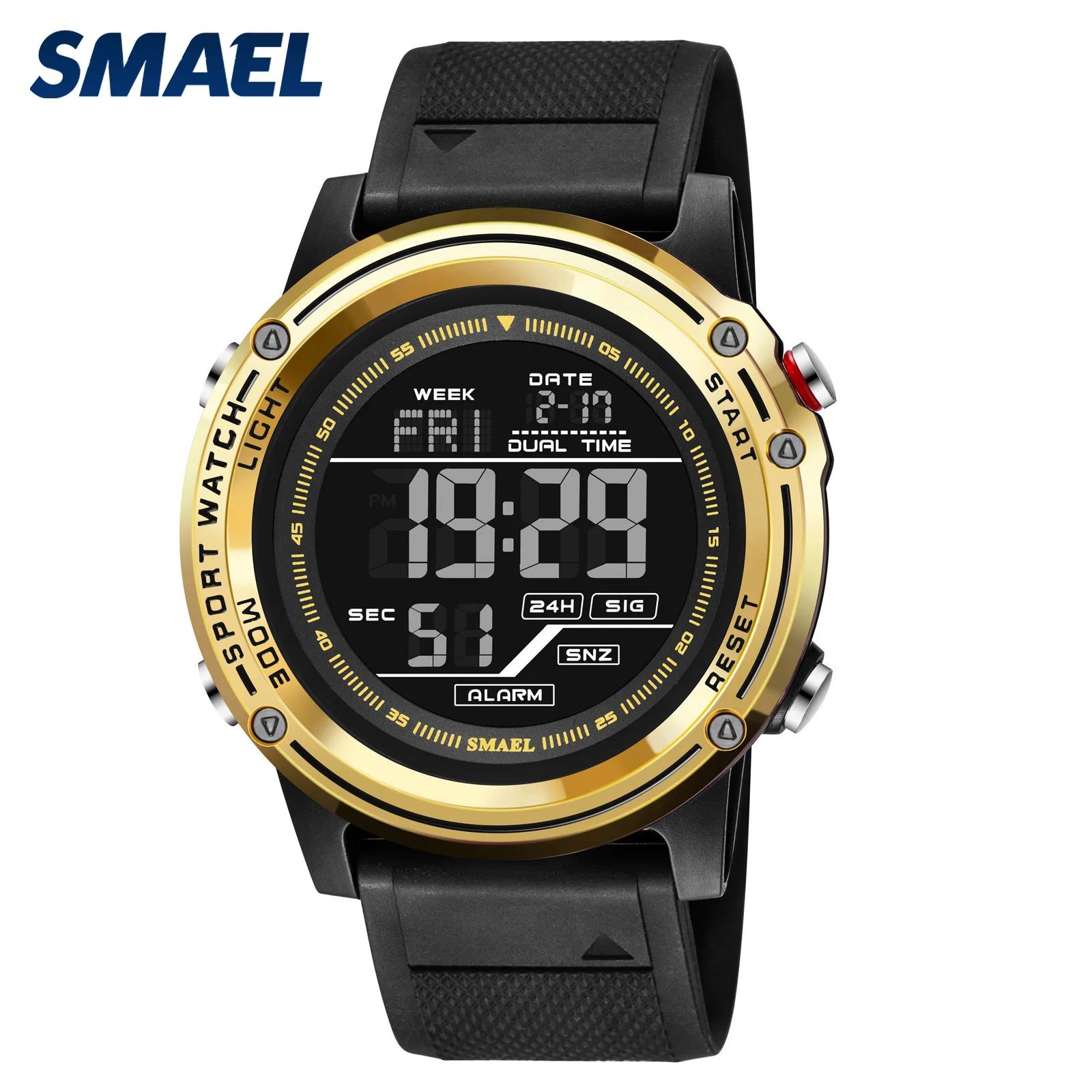 

Waterproof Digital Watches Sports for Men LED Display Shockproof Alarm Clock 8125 Stopwatch Date Men's Wristwatches Sport Watch