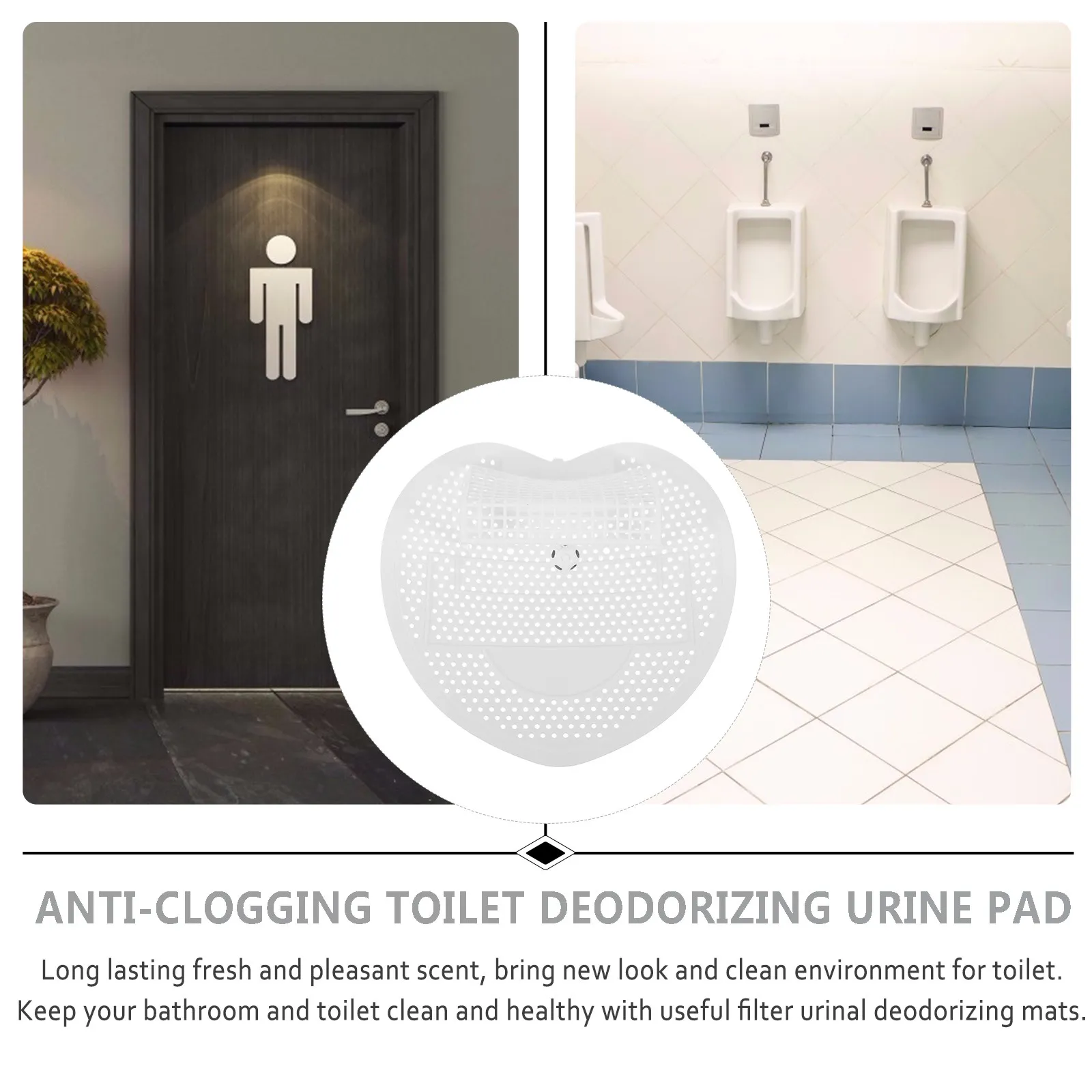 Urinal Screen Deodorizer Anti-Splash Bathroom Odor Pad Scented Mat Men Toilet Freshener Urinal Scented Screens
