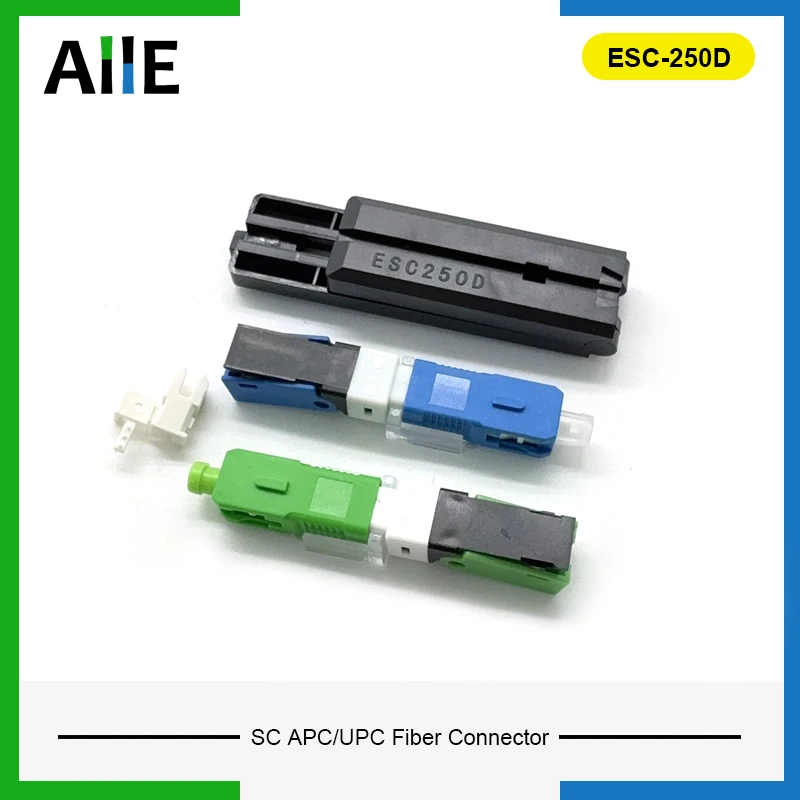 

SC APC ESC-250D Разъем Волоконно-оптический быстрый разъем FTTH Инструмент для холодного подключения Оптический быстрый разъем UPC