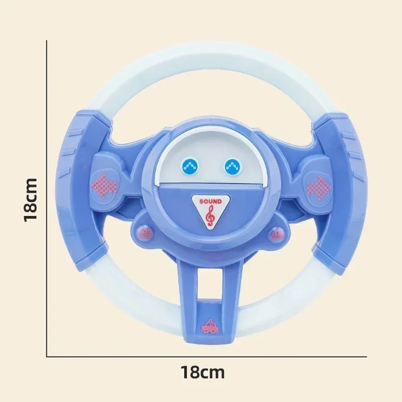 Simulação elétrica volante brinquedo com som leve criança cedo carrinho de criança volante novo brinquedos educativos vocales