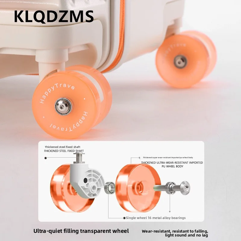 KLQDZMS Luggage 20 Inch Multifunctional Side Opening Lid Boarding Case 24