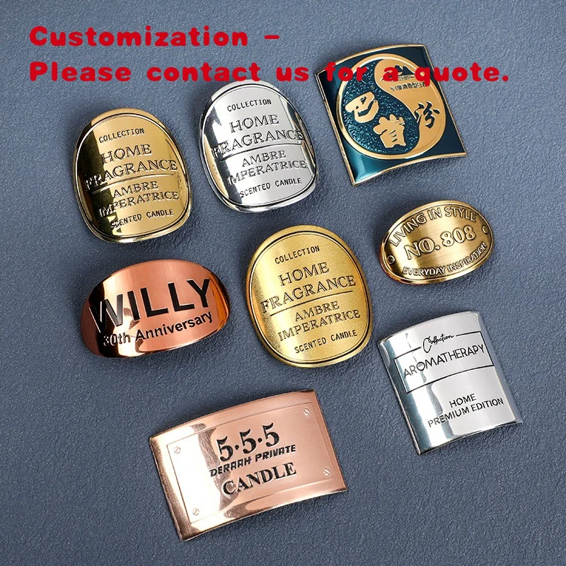 

custom.Perfume Label Development Metal Aluminum Nameplate Printing Design Adhesive Sticker Silk Screen Printin