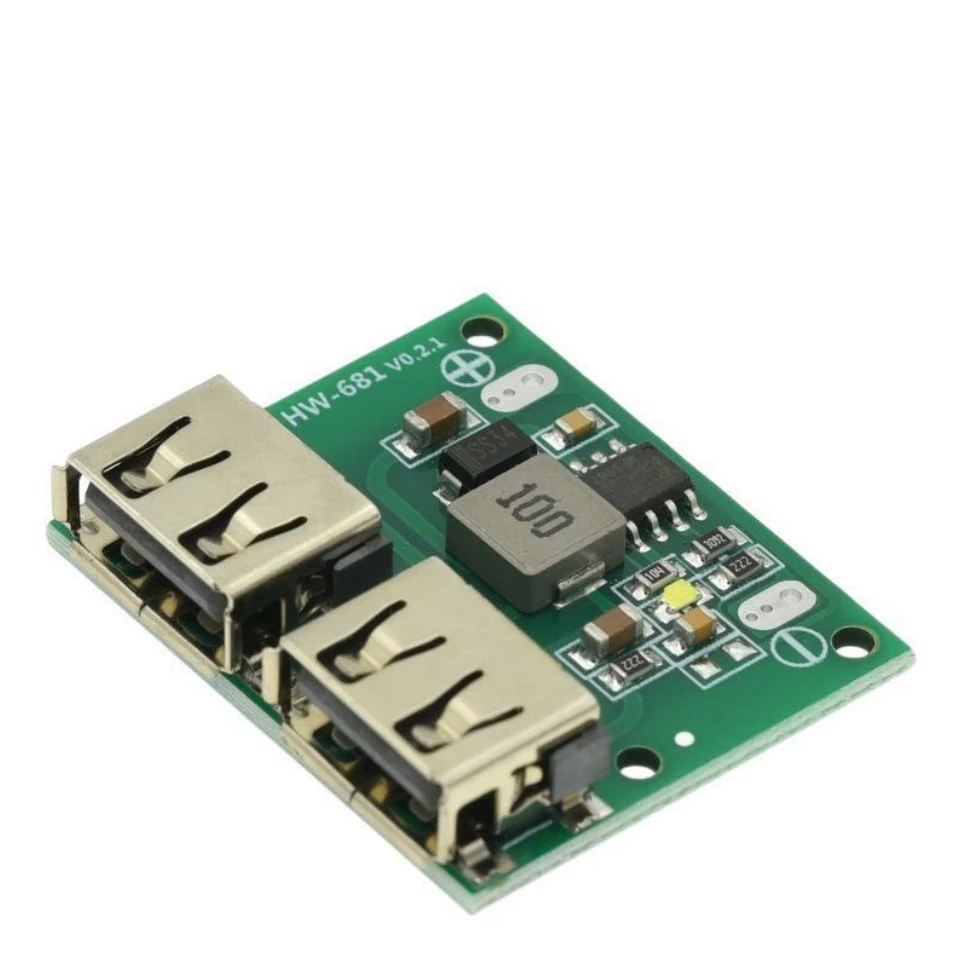 9V 12V 24V zu 5V DC-DC Schritt Unten Ladegerät Power Module 2 Doppel Dual USB Ausgang buck Spannung 3A Auto Laden laden Regler – Detail 5