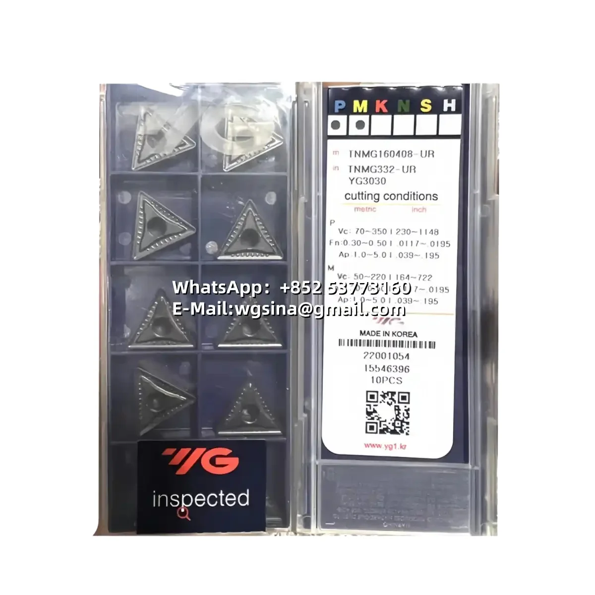 

YG 100% оригинал TNMG 160404 160408 160412 -MG/UF/UG/MG/UC/UL/UM/UR YG401/801/3010/3020/3030 Токарная вставка