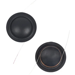 2 pz 20.4mm Treble Voice Coil Cornice Rotonda Dome Altoparlanti Unità 20.4mm Nucleo Pellicola Seta HiFi Tweeter Altoparlante