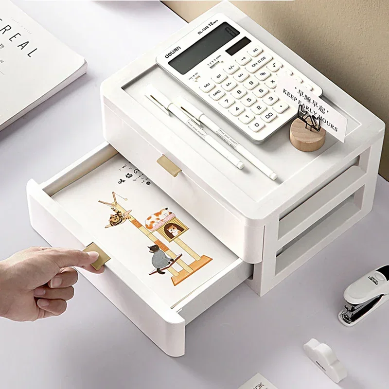 2/3/4 Tiers Office Desktop Organizer Drawer Bathroom Storage Box Makeup Rack Jewlery File Tray Desk Accessories Organizer