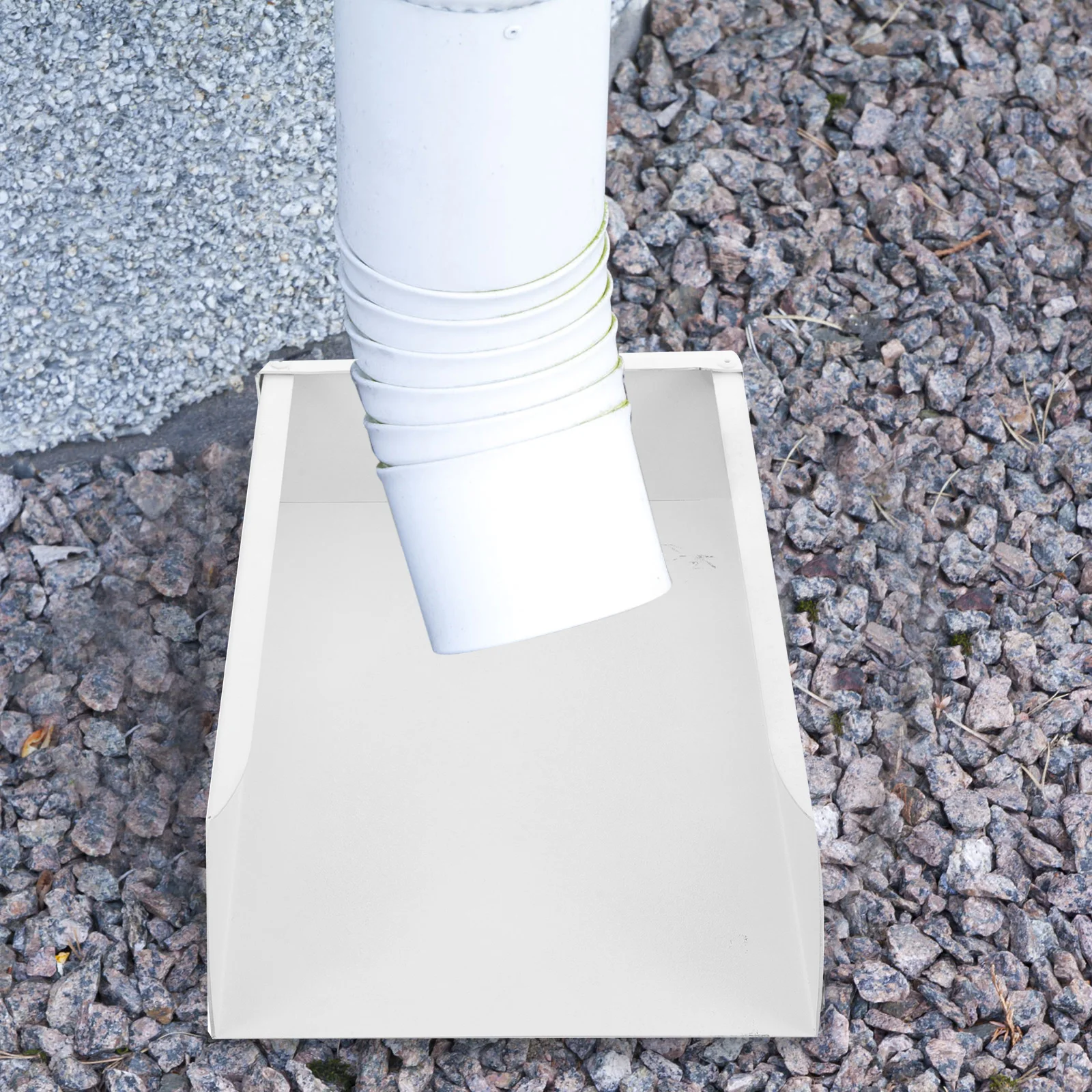 

Aluminum Alloy Drainage Downpipe 300x200x65 Deep Gray Rainwater Collection Dustpan Splash Block Gutter Extension Outdoor