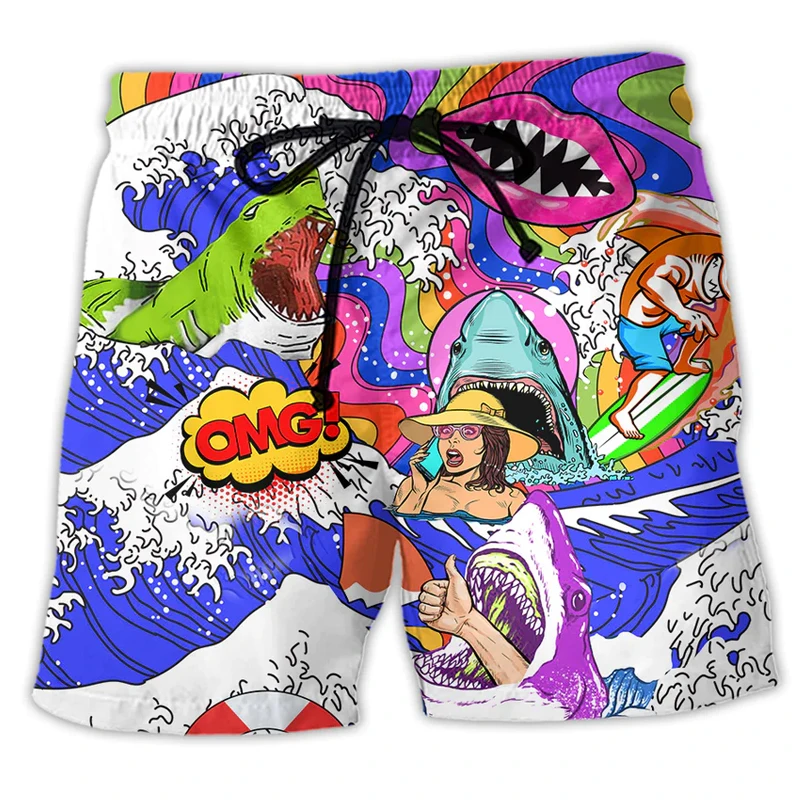 Men\'s Board Shorts Swim Shorts Drawstring Mesh Lining Elasticated Waistband Car Printed Quick Dry Shorts Casual Everyday