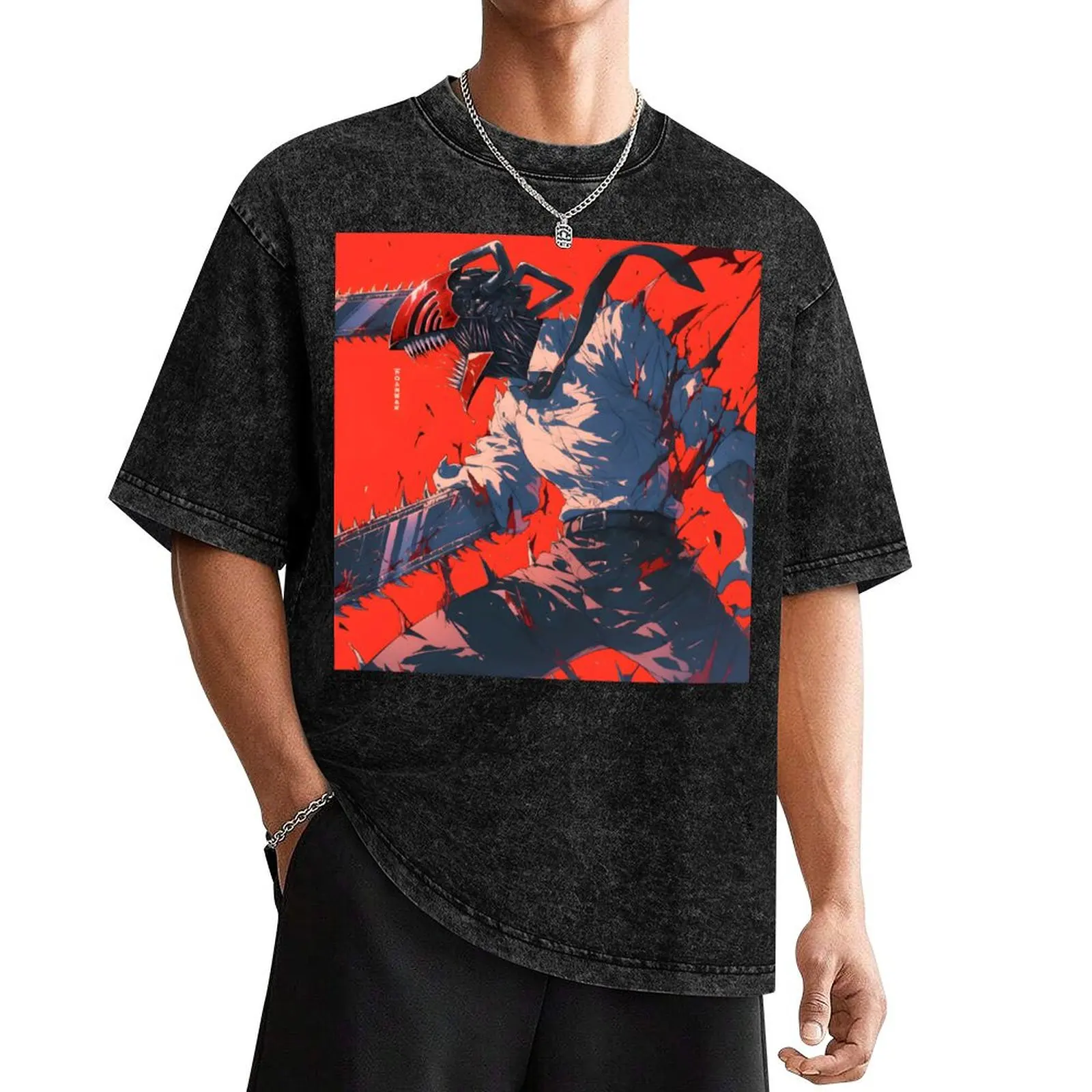 

The Chain Devil T-Shirt anime t shirts for a boy Funny t-shirt t shirt men 100℅ cotton
