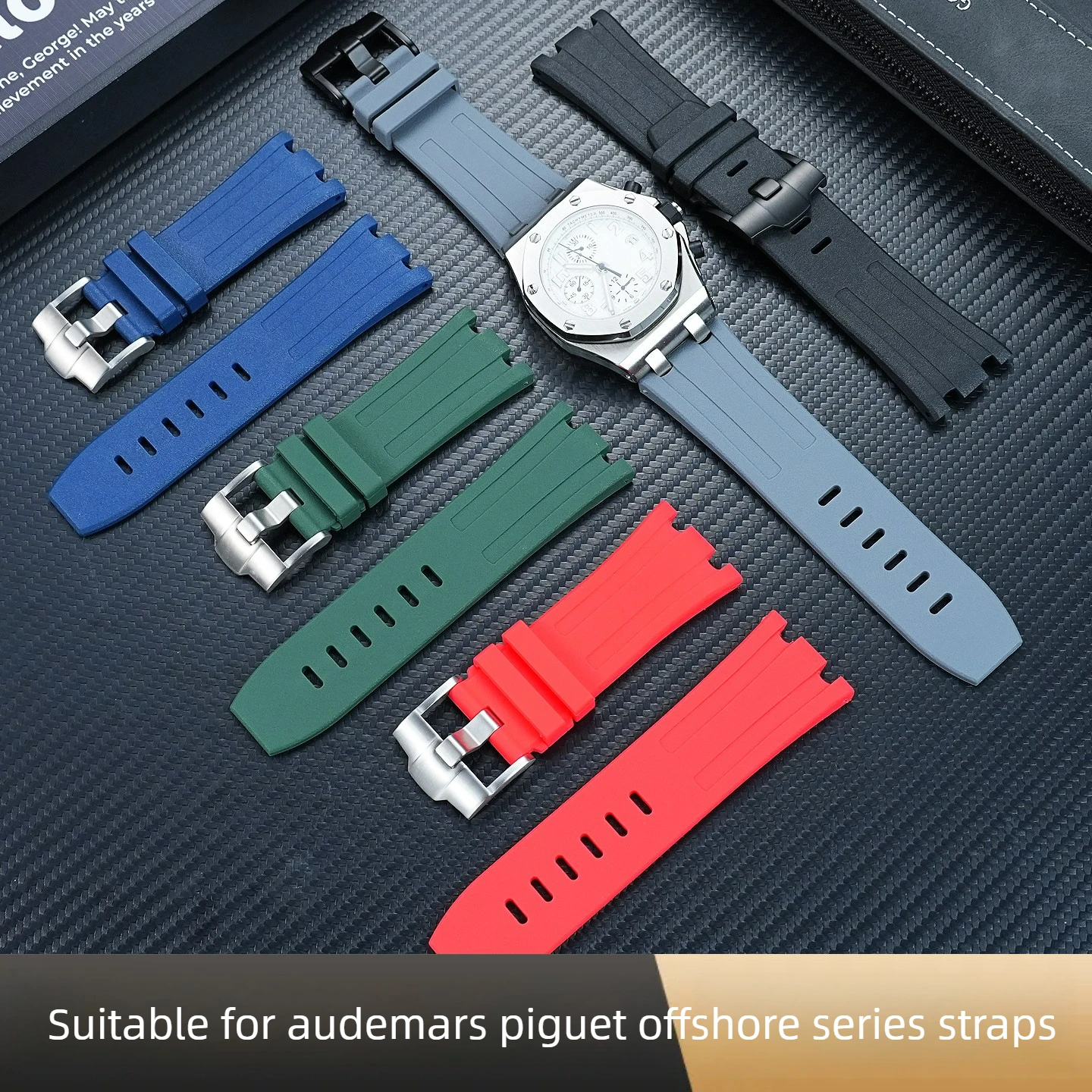 For AP Audemars Piguet Royal Oak Offshore 42 Dial 15703 15710 Rubber 26470 Watch Strap 0607 Male