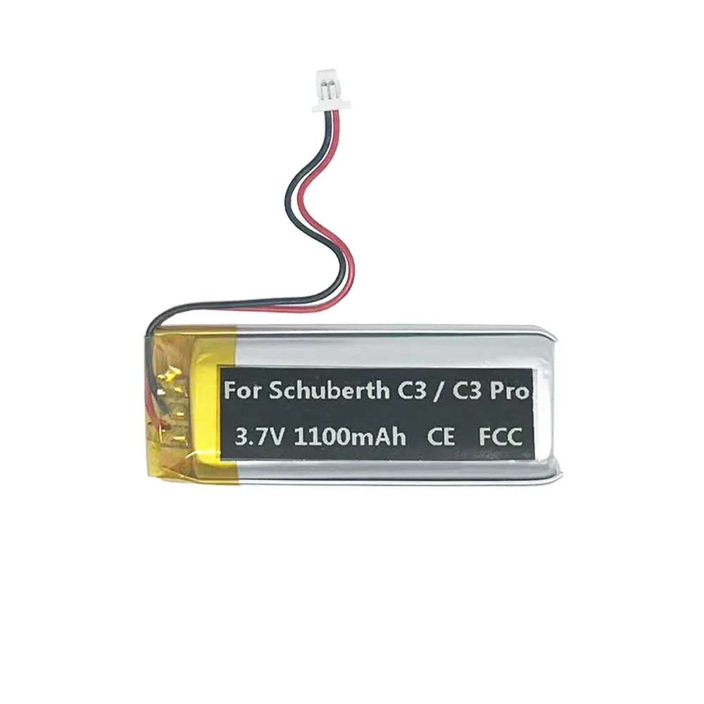 Original Replaces 1100mAh BAT00002 BAT00004 WW452050-2P Battery For Schuberth C3 Pro C3Pro Helmet Bluetooth Headset Headphone