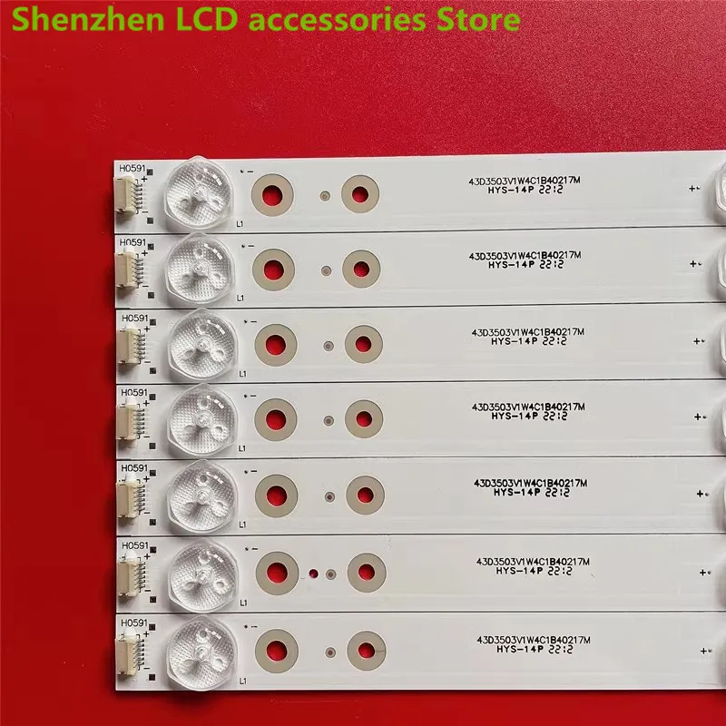 สำหรับ Hisense LED43K5100U LED43K260 SVH420AA7-4LED-REV02 LED43HS266 40.2cm 3V 4LED 100% แถบไฟแบล็คไลท์ LED ใหม่
