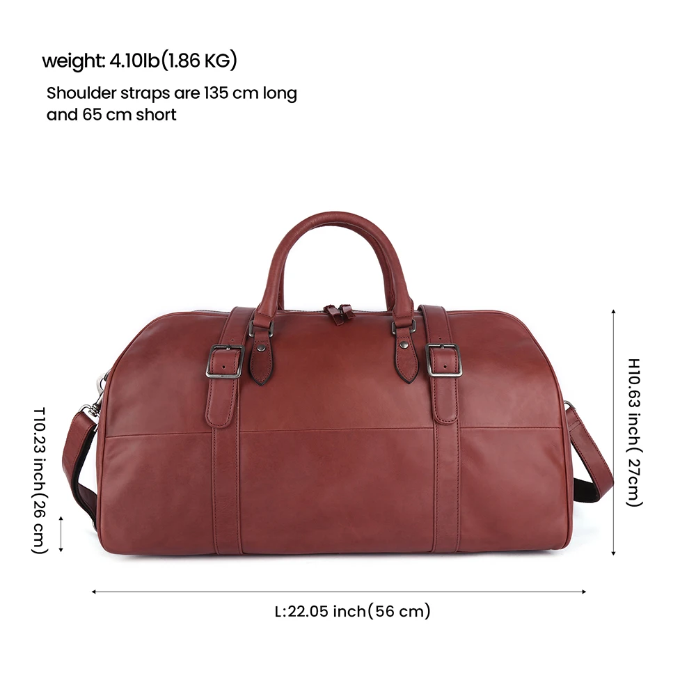 High Quality Large Capacity Genuine Leather Gym Duffel Bag Travel Bags Luggage Female Luggage Travel Bags