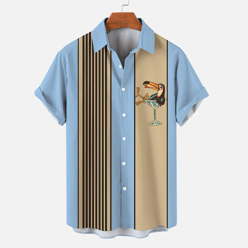 夏のメンズラペルシャツヴィンテージカジュアル半袖トップスデイリークラシックシャツ大特大ルーズ紳士服半袖