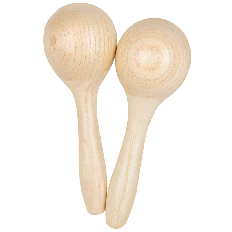 Orff Strumento musicale per l'educazione precoce Log Sand Ball Toon Wood Sand Ball Sand Hammer Log Color Sand Ball Toy