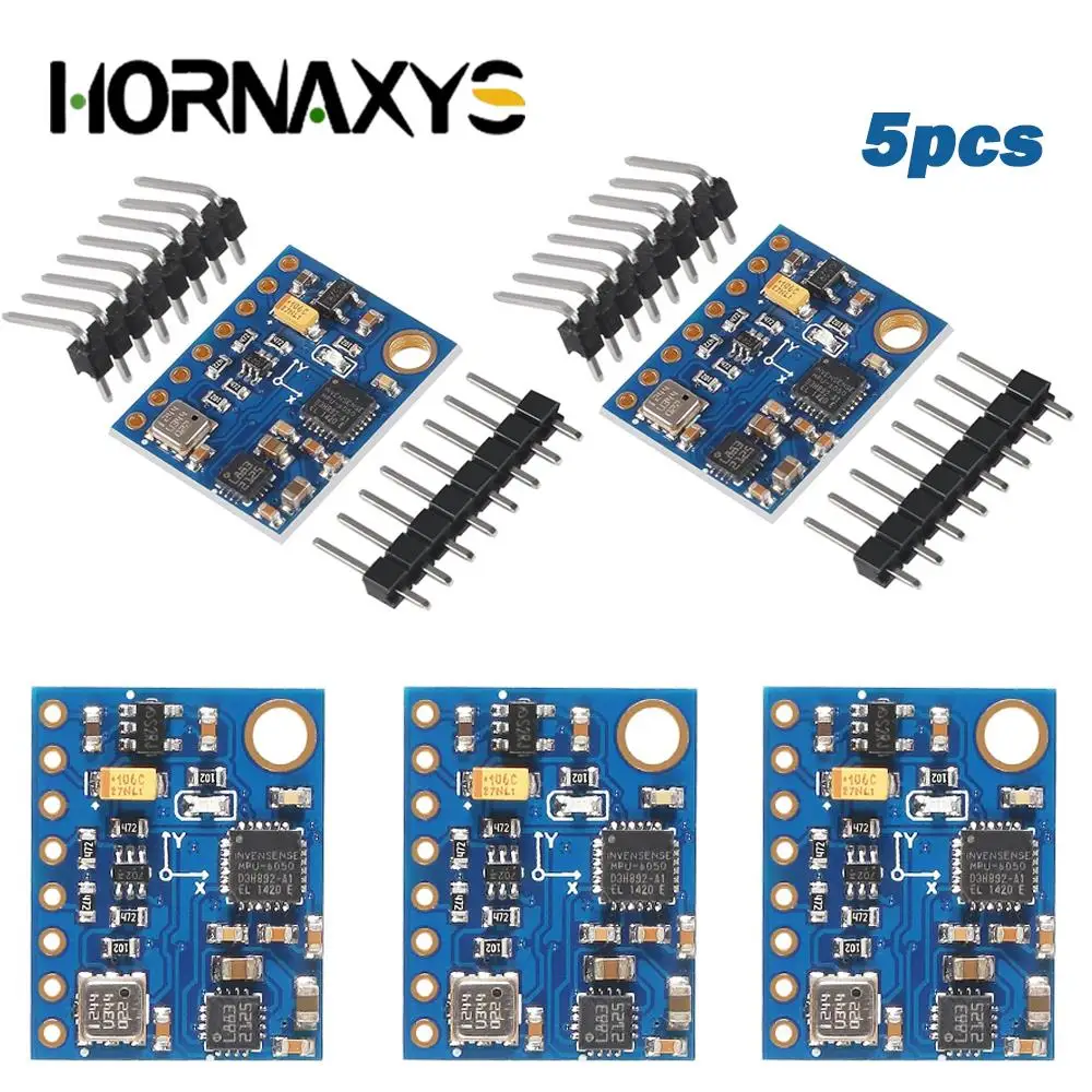 1-10PCS GY-87 10DOF Module MPU6050 HMC5883L BMP180 GY87 Sensor Module GY87 For Arduino