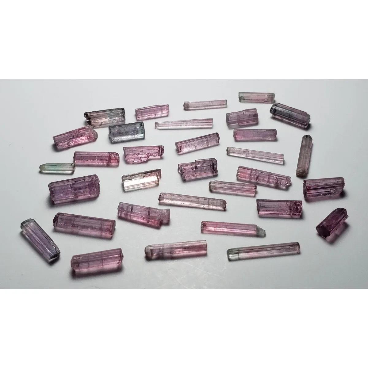 Brazilian Elbaite Crystal Samples, 10g 5-15mm Colorful Raw Crystals, Display Box for Geology Specimens & Collector Display
