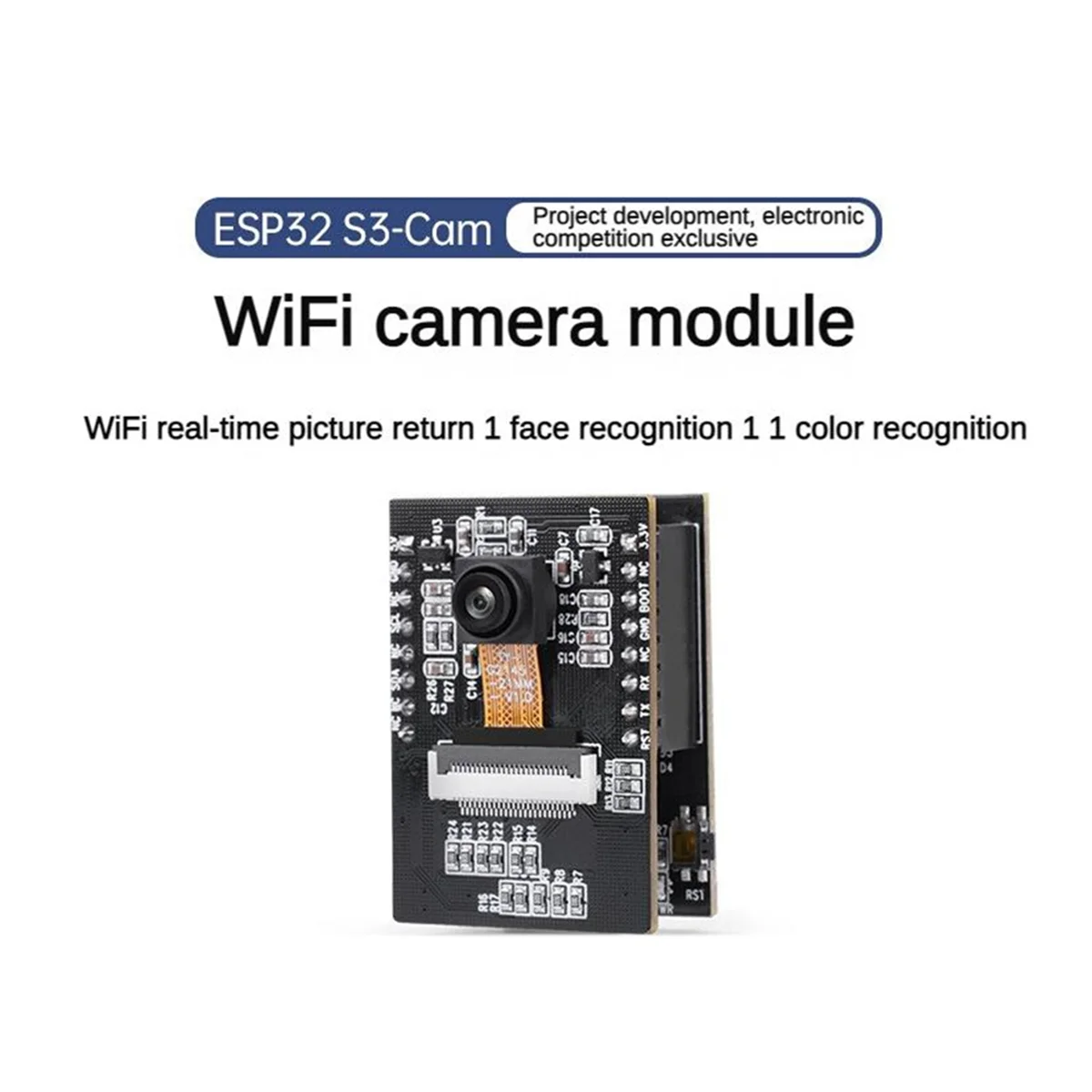 A07I ESP32-S3 WLAN-Kameramodul AI Vision Modul unterstützt WiFi-Videoübertragung Gesichts- und Farberkennung Dual-Mode-Kit