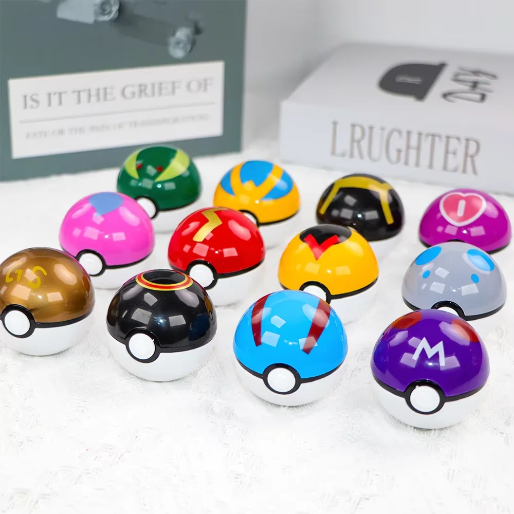 12 Pcs/Set Pokemon Pikachu Pokeball Action Figure Game Poke Ball Model Anime Figure Dolls Birthday Gift Toys