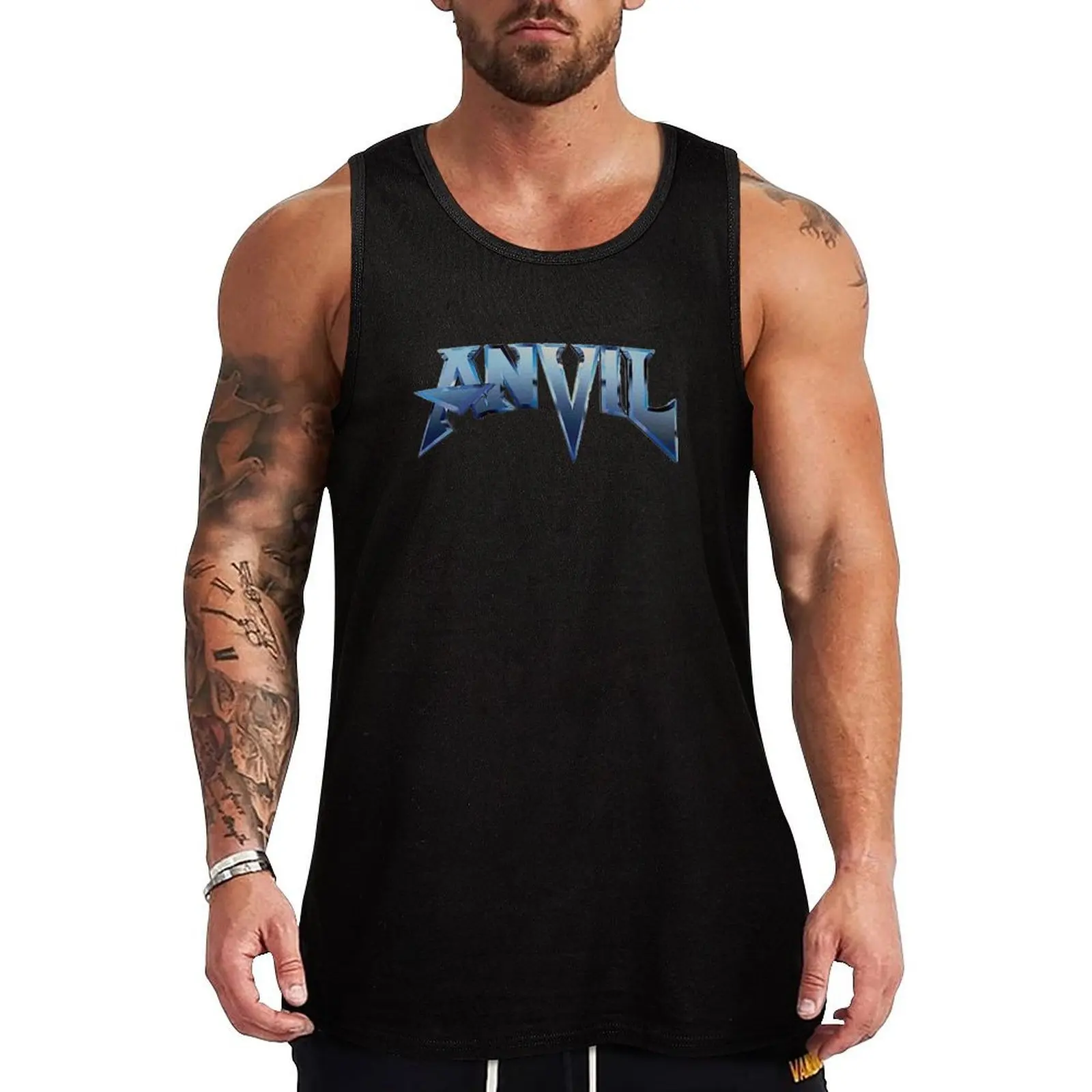 blue sea Tank Top Basic Cotton Blend Tank Top Casual Sleeveless Shirt