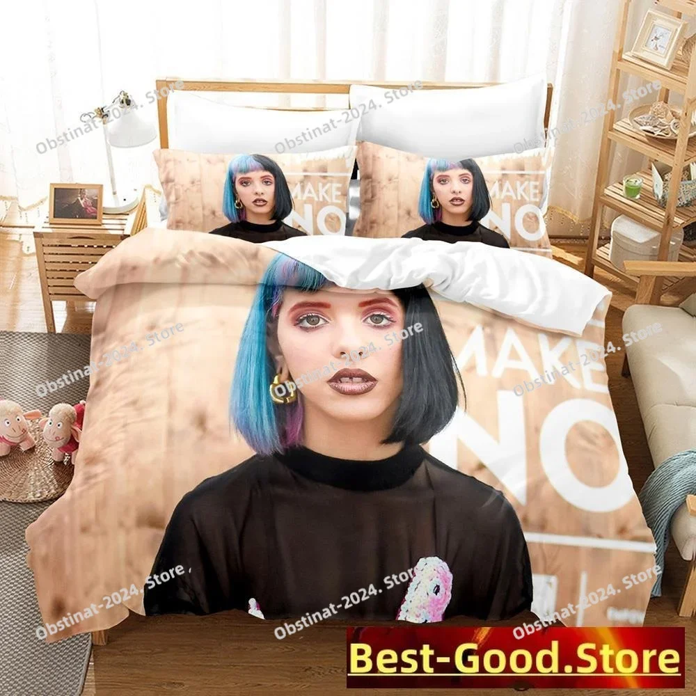 

Kawaii Sexy Singer Melanie Martinez Printed Bed Set Duvet Cover Pillowcase Bedding Set Bed Linen Sheet Quilt Cover Full Size