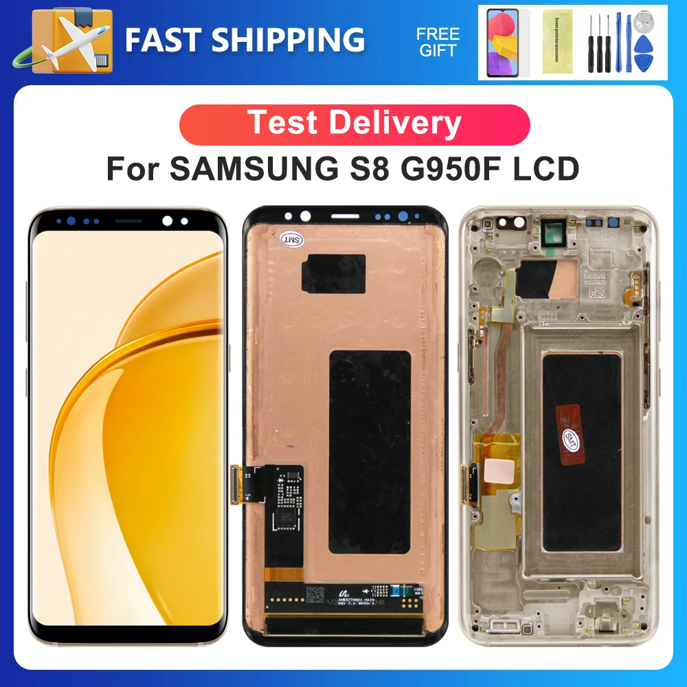 

S8 For Samsung 5.8''For G950W G950S G950K G950L G950F G950N LCD Display Touch Screen Digitizer Assembly Replacement