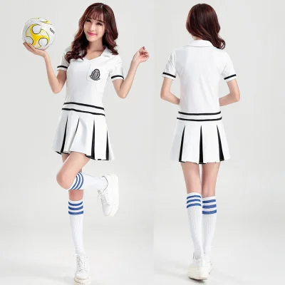 2022 Dans Meisje Cheerleading Kleding Cheerleading Cosplay Wereld Voetbal Baby Cheerleading Prestaties Kleding Sexy Dans Jurk