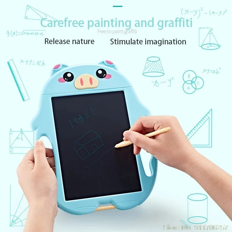 9 Inch Electronic Drawing Board Reusable LCD Writing Tablet Electronic Handwriting Table Board with 2 Pens for Kids Drawing Toys