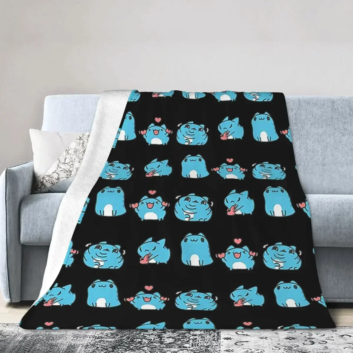 

Bugcat Capoo Soft Warm Flannel Throw Blanket for Bed Living Room Picnic Travel Home Couch Cozy Bedding