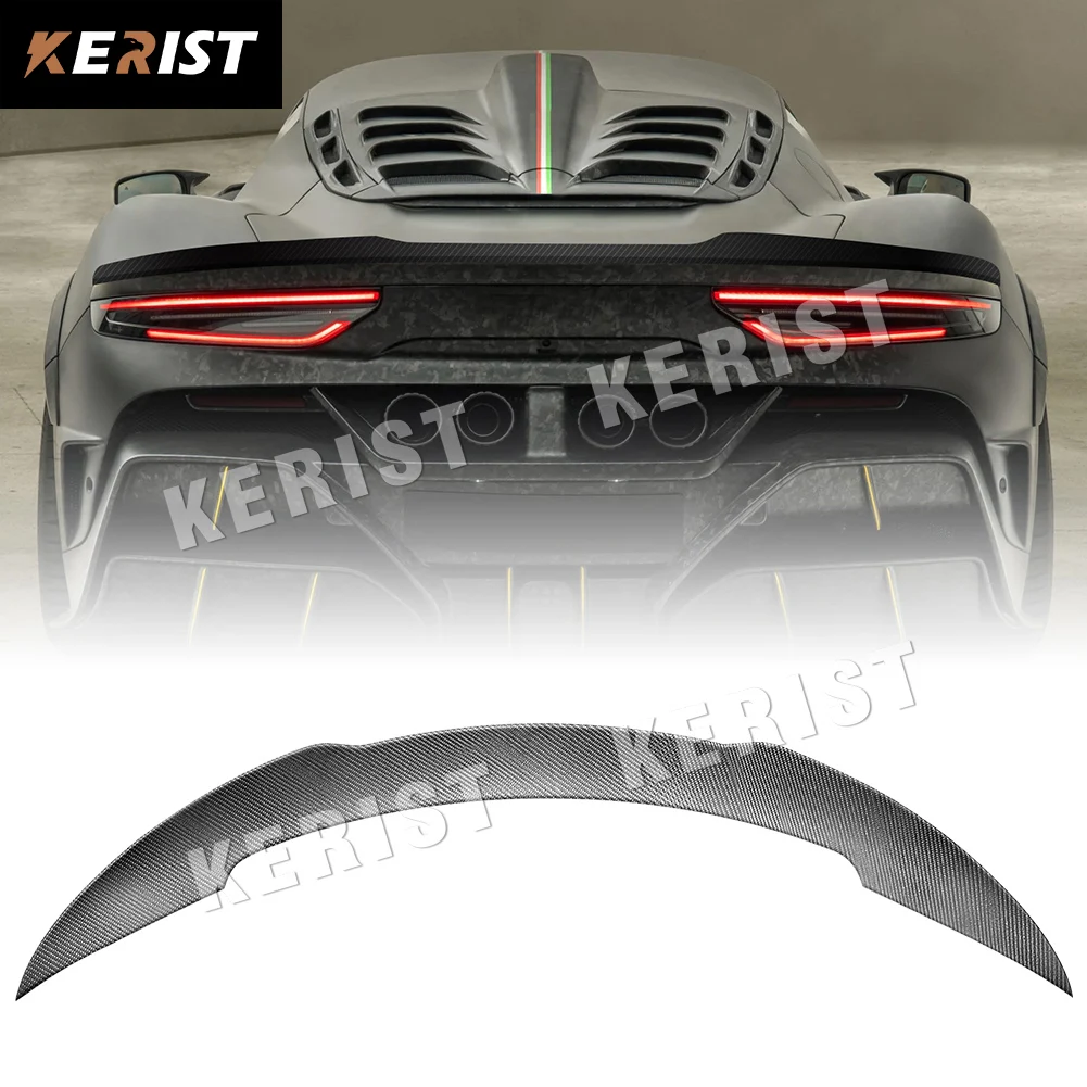 Carbon Fiber Trunk Rear Wing Ducktail Spoiler Lip For Maserati MC20 MAN-Style 2020-2023