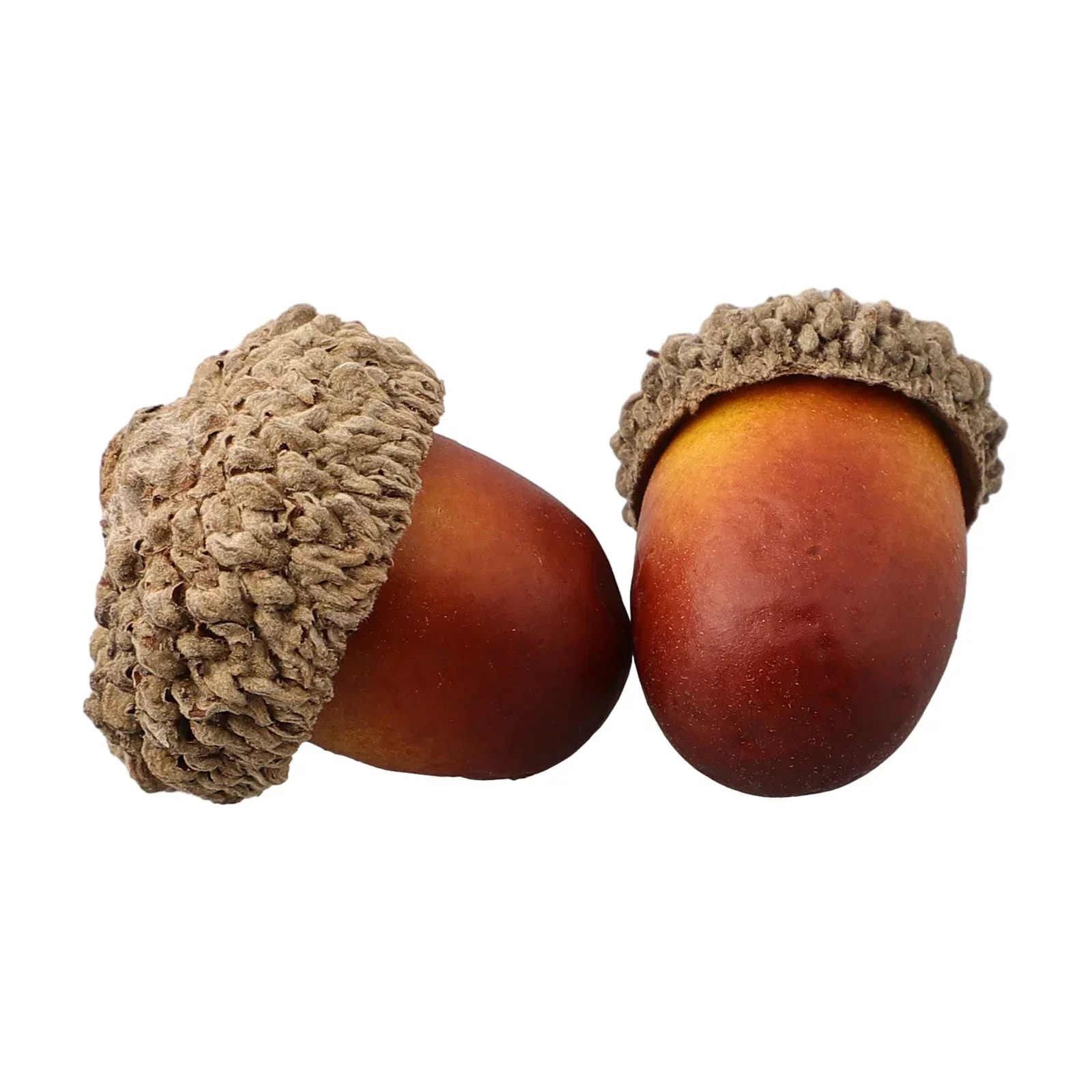 50pcs Halloween Artificial Fake Acorn Decorations Harvest Props For Harvest Festival Faux Fall Autumn Decor Foam