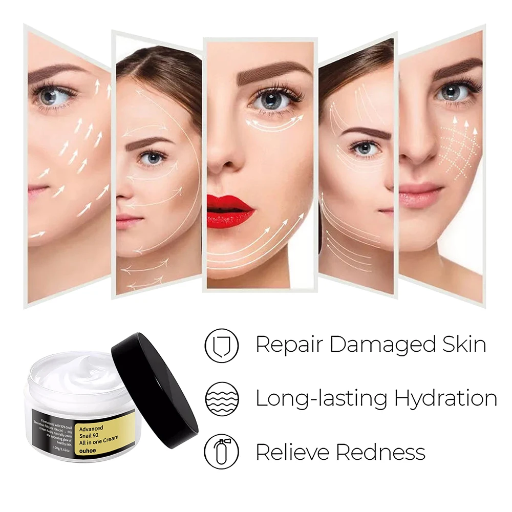 Snail Serum Cream Anti Wrinkle Cream Face Moisturizer Face Lifting Cream Anti-aging Essence Face Whitening Cream Skin Care Tool