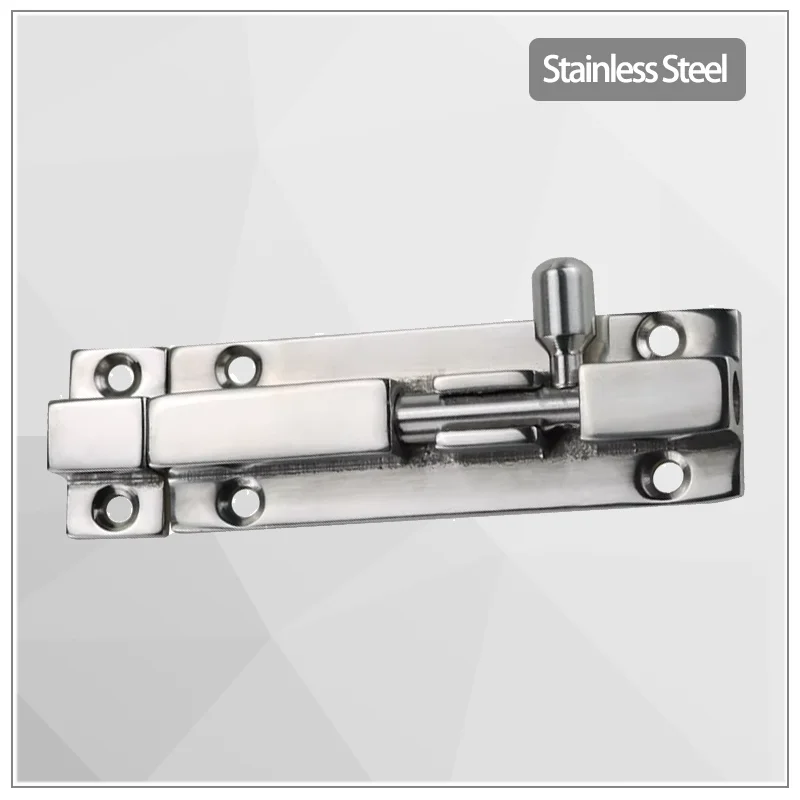 

Stainless Steel Bolt Bolt Wooden Door Anti-Theft Door Exposed Bolt Bathroom Bolt Door Lock Buckle