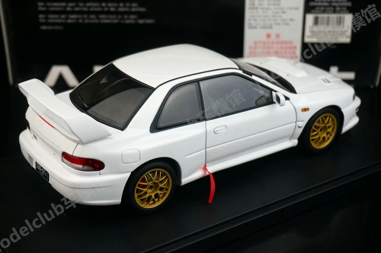 Autoart 1:18 Impreza 22B STI White JDM Alloy Fully Open Simulation Limited Edition Metal Static Car Model Toy Gift