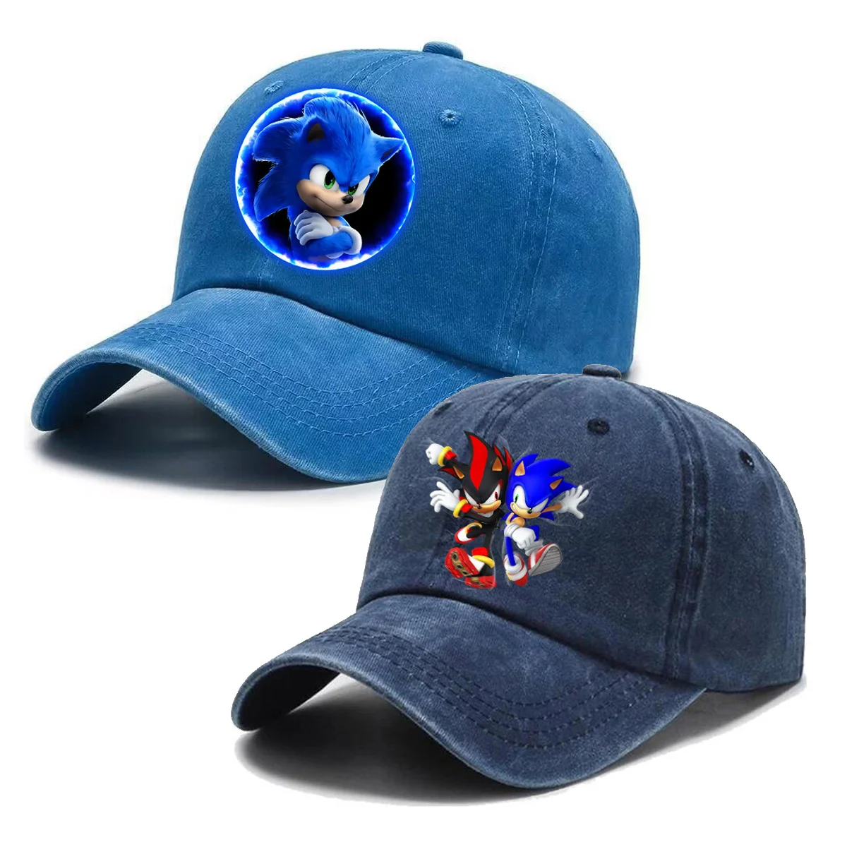 سونيكس قبعة بيسبول للرجال النساء الكرتون المطبوعة Snapback قبعة الكبار الصيف ظلة قبعات للجنسين عادية الهيب هوب قبعات قابلة للتعديل #1