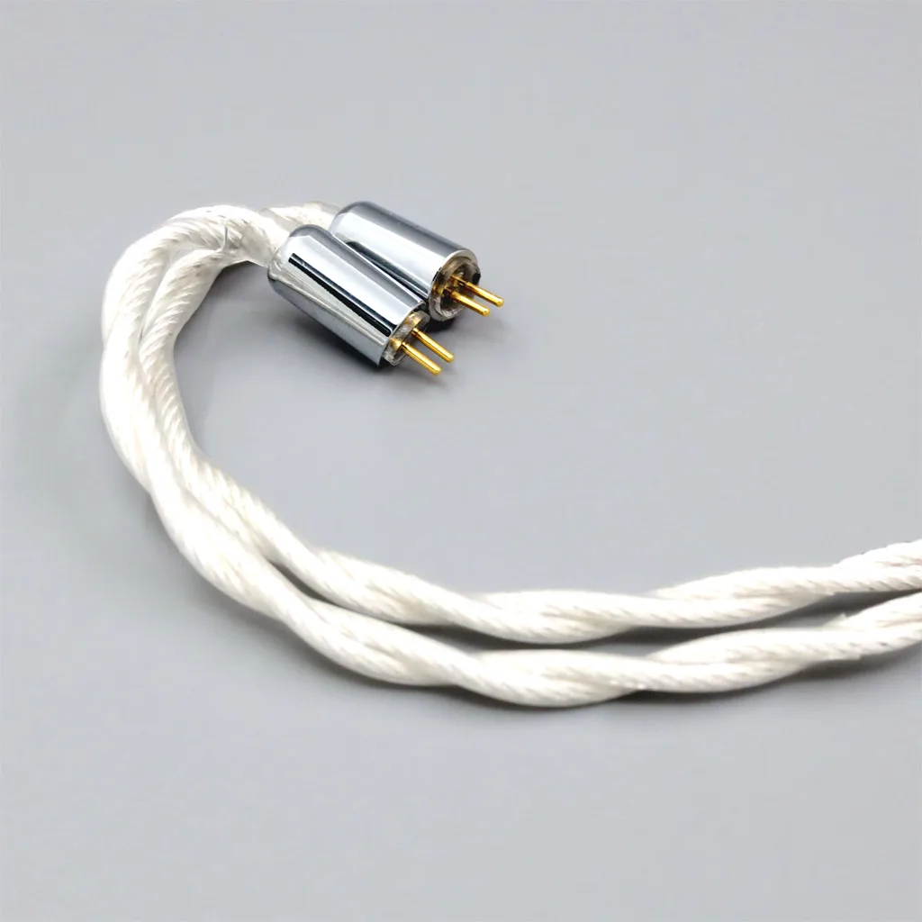 الجرافين 7N OCC الفضة مطلي Type2 سماعة كابل ل 0.78 مللي متر 2pin شقة خطوة JH الصوت JH16 برو JH11 برو LN008126