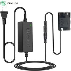 Gonine ACK-E6 AC Power Adapter DC Coupler Charger LP-E6 Dummy Battery Kit for Canon EOS 70D/7D 60D/6D 5D Mark II III Cameras