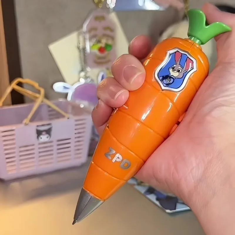 Zootopia 2 الجزرة قلم تسجيل للبنين بنات أنيمي جودي نيك 60 ثانية المدمجة مسجل الطلاب موضة هلام القلم القرطاسية