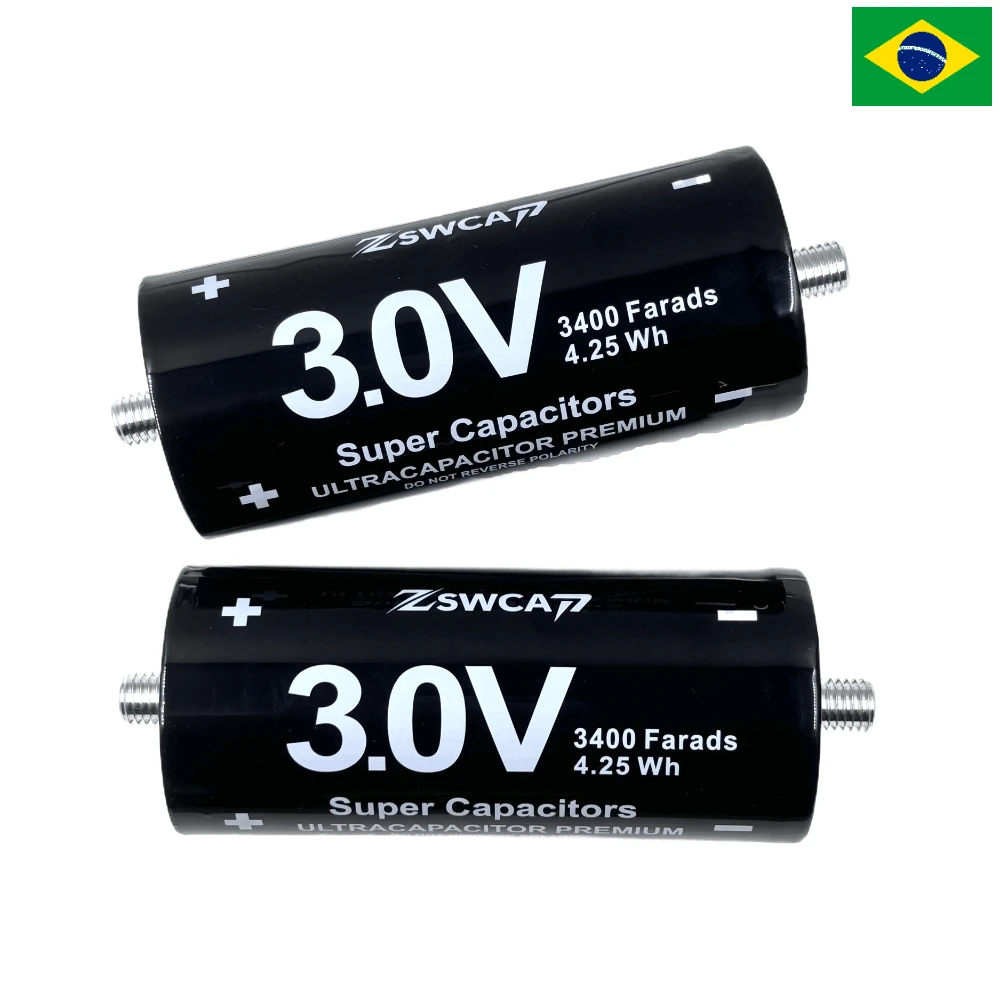 3 فولت 3400F مكثف فائق فاراد مكثف فائق البنك جديد نظام تخزين الطاقة الهجين 2.7 فولت 3000F للمكونات الإلكترونية