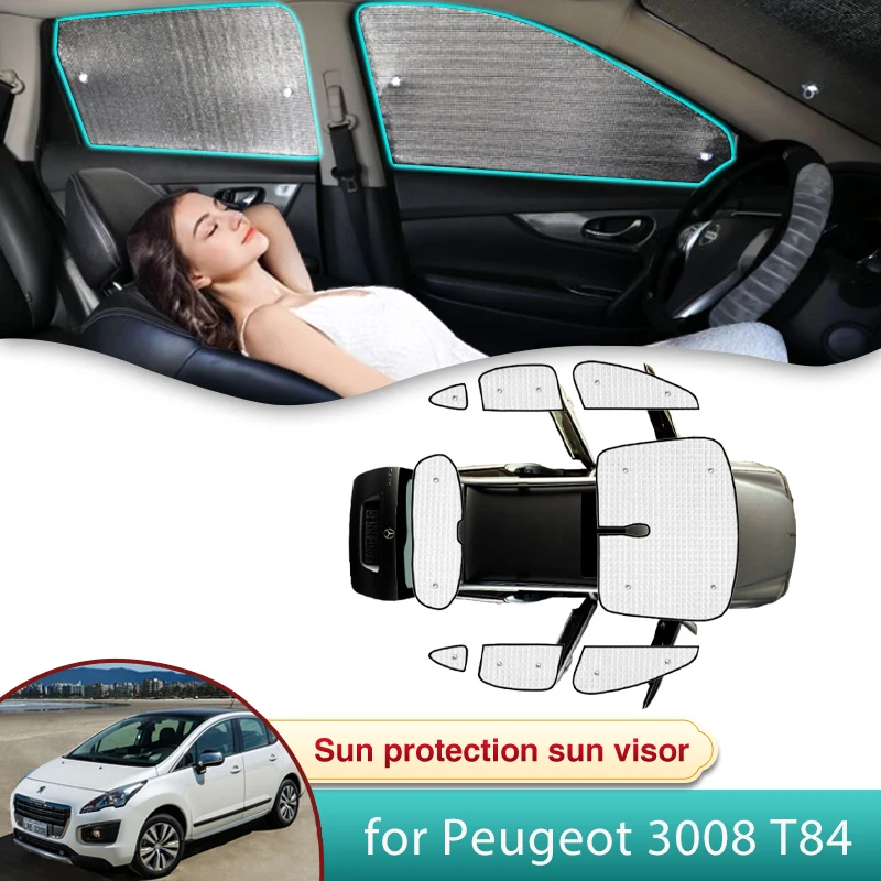 

Автомобильный солнцезащитный козырек для Peugeot 3008 T84 MK1 2008 2009 2010 2011 2012 2013 2014 2015 2016 аксессуары солнцезащитный козырек лобовое стекло боковое окно