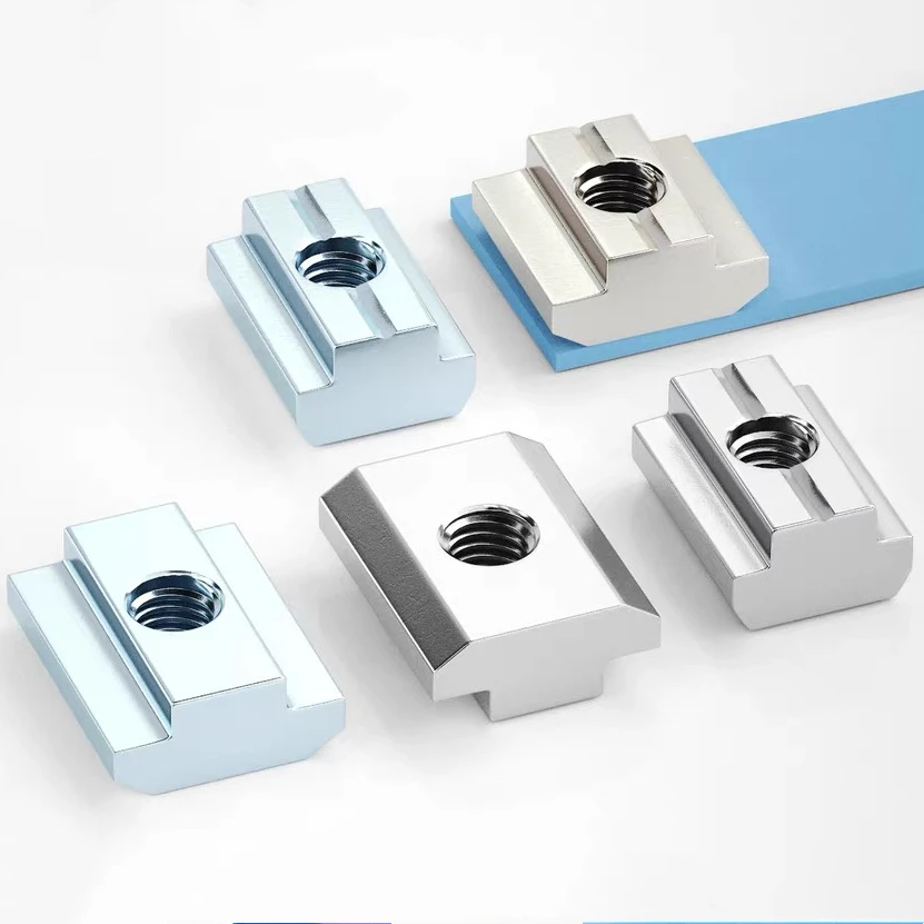 40 Series T Block Square nuts M3 M4 M5 M6 M8 T-Track Sliding Hammer Nut for Fastener Aluminum Profile 4040