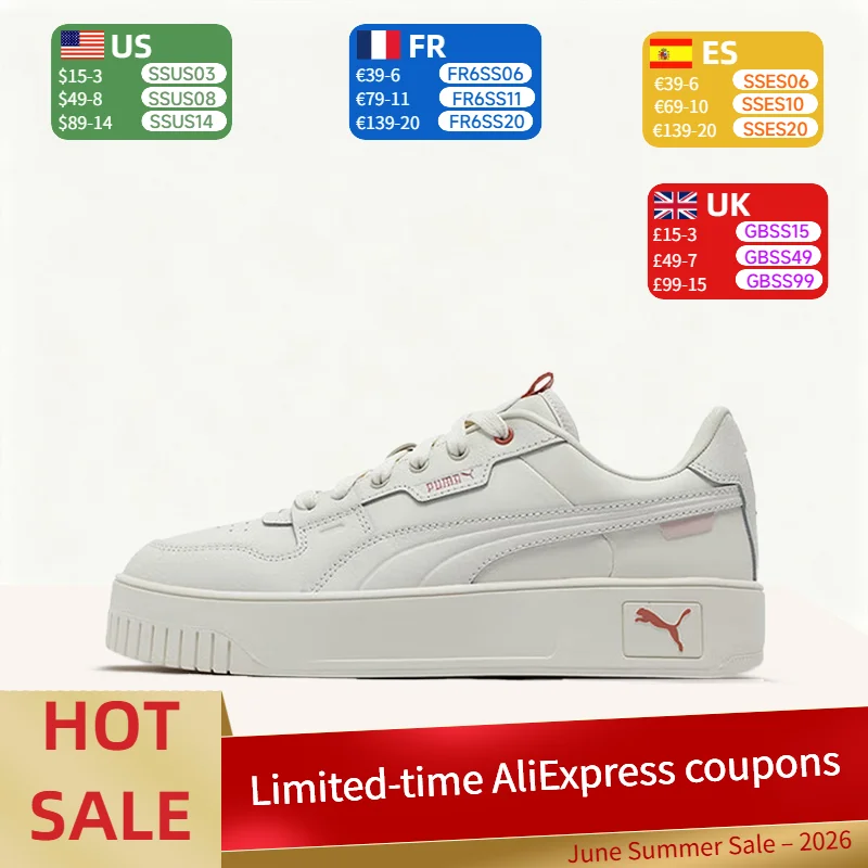 Puma Carina Street: Simple, Comfortable, Cushioned, Elevated, Lightweight Low-Top Sneakers for Women  White  397487-03