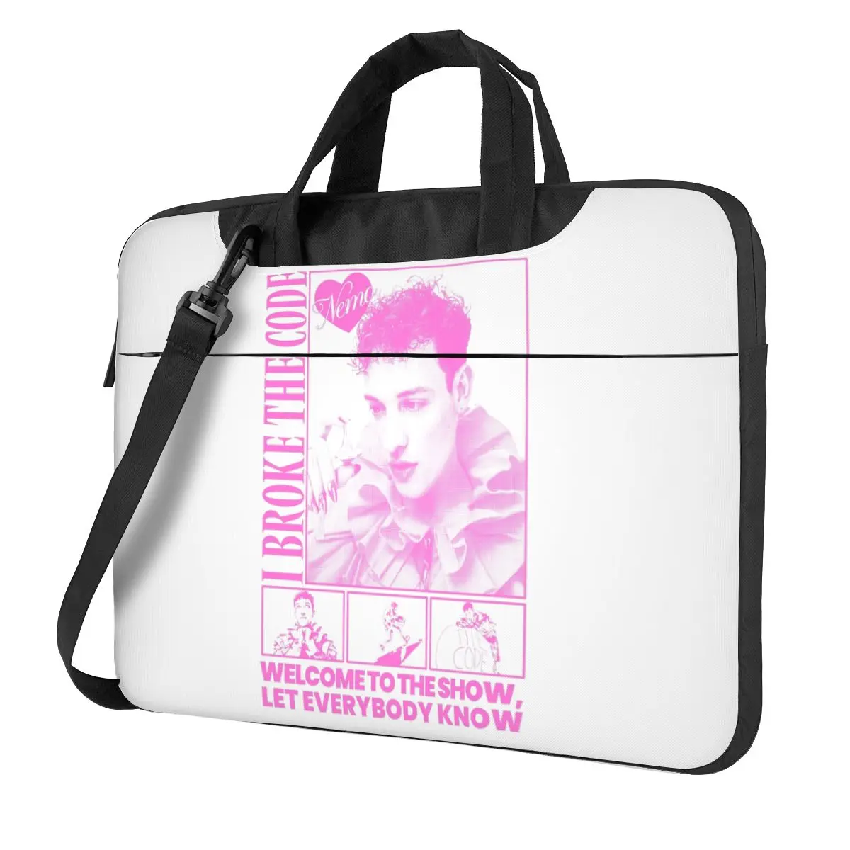 

Nemo The Code Eurovisioned Laptop Bag Song Contest 2024 Briefcase Bag 13 14 15 Fashion For Macbook Air Pro Asus Computer Bag
